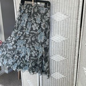 Charter Club silk floral skirt